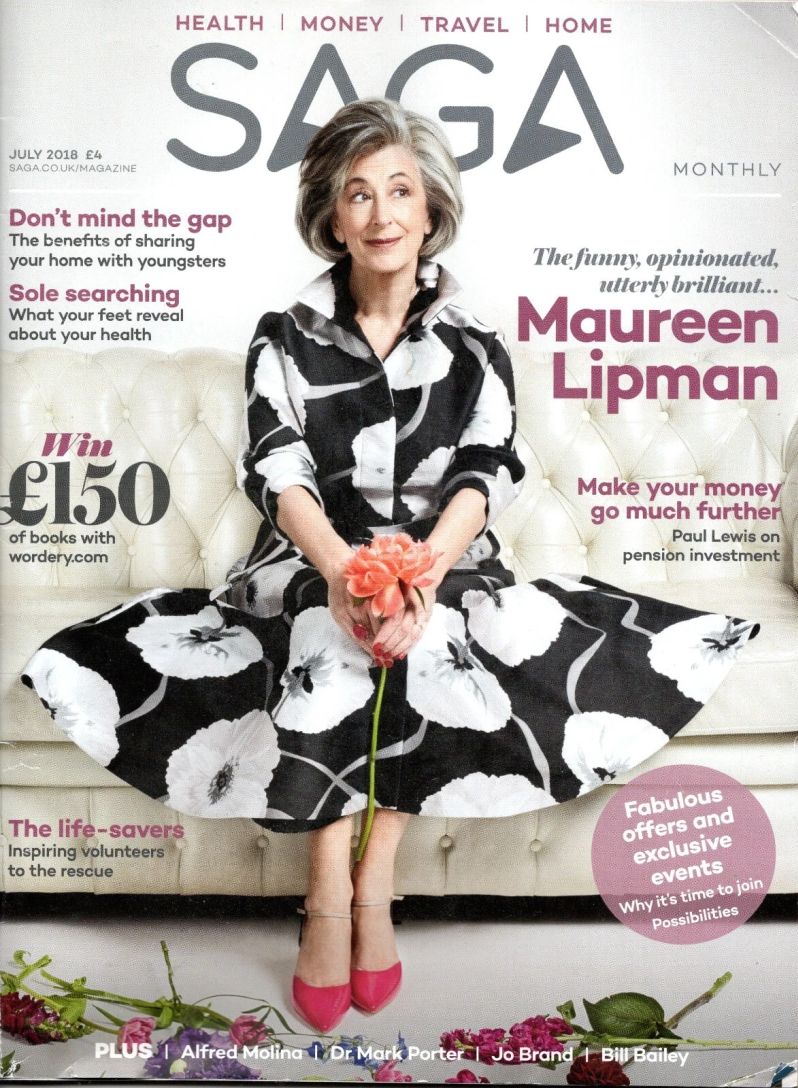 SAGA MAGAZINE magazine side cover  July 2018
