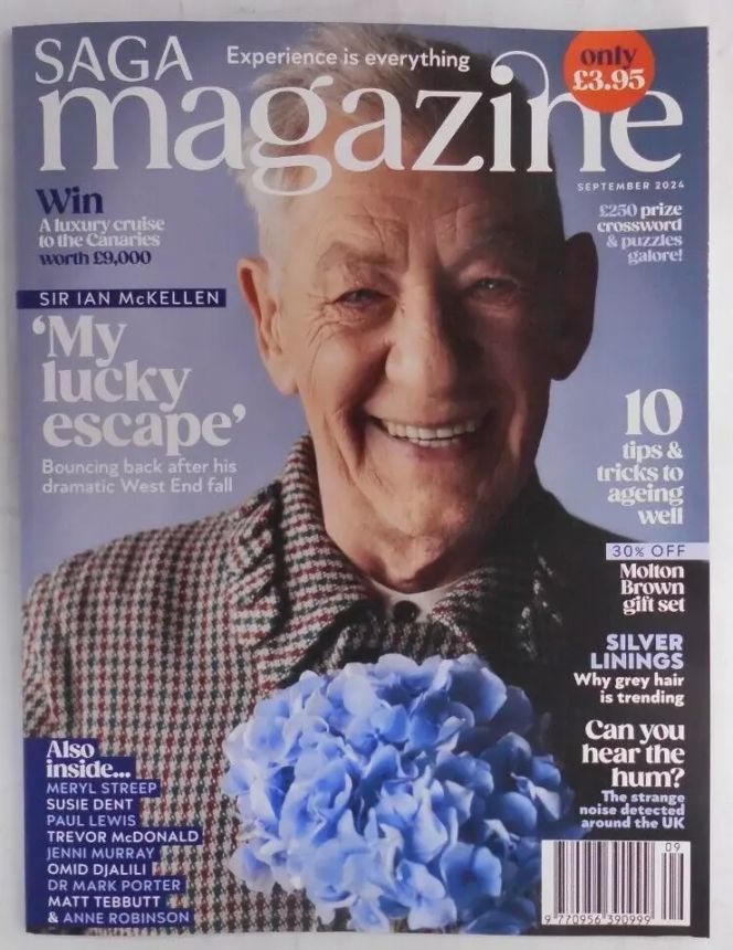 SAGA MAGAZINE magazine side cover  September 2024