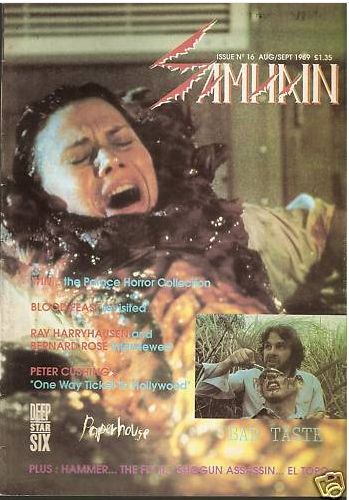 SAMHAIN magazine cover Issue 16 August/September 1989