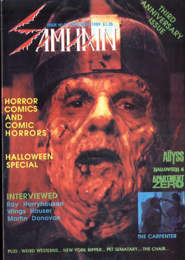 SAMHAIN magazine cover Issue 17 October/November 1989