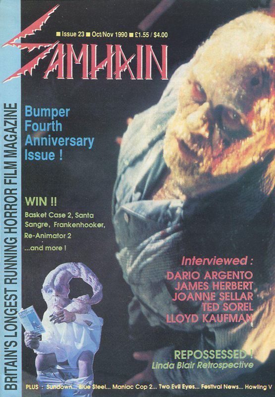 SAMHAIN magazine cover Issue 23 October/November 1990