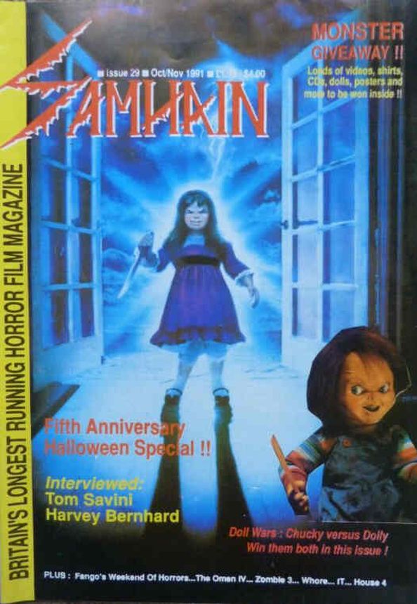 SAMHAIN magazine cover Issue 29 October/November 1991
