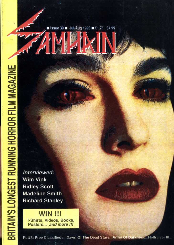 SAMHAIN magazine cover Issue 39 July/August 1993