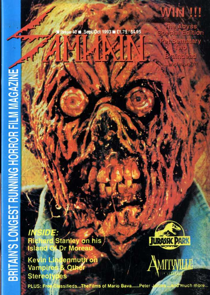 SAMHAIN magazine cover Issue 40 September/October 1993