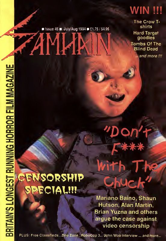 SAMHAIN magazine cover Issue 45 July/August 1994