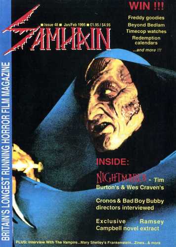 SAMHAIN magazine cover Issue 48 January/February 1995