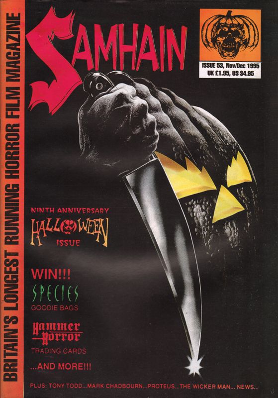 SAMHAIN magazine cover Issue 53 November/December 1995
