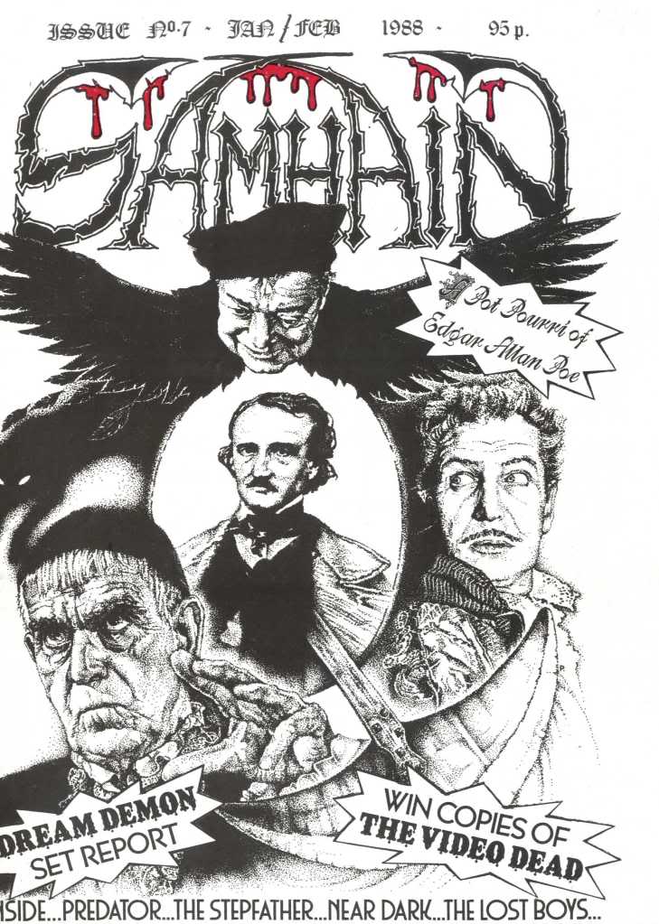 SAMHAIN magazine cover Issue 7 January/February 1988