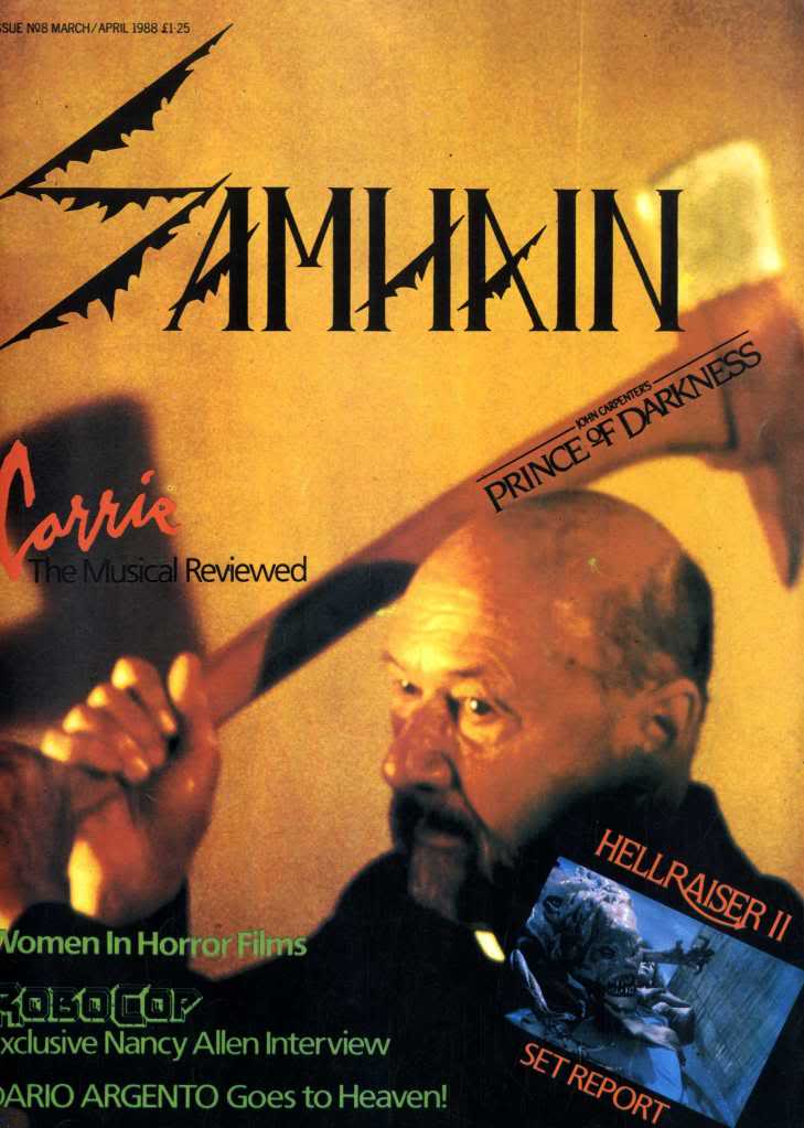 SAMHAIN magazine cover Issue 8 March/April 1988