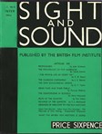 SIGHT AND SOUND (30s-90s) magazine cover Issue 8 December 1933
