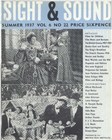 SIGHT AND SOUND (30s-90s) magazine cover Issue 22 June/July/August 1937