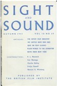 SIGHT AND SOUND (30s-90s) magazine cover Issue 39 September/October/November 1941