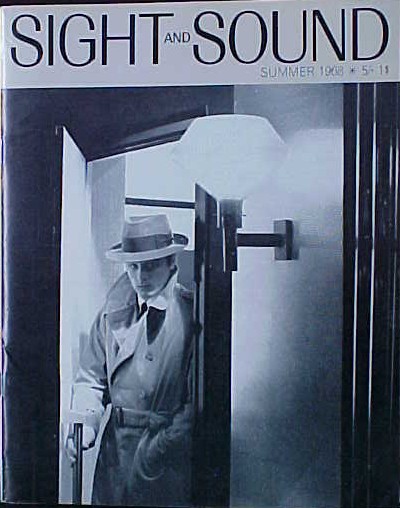SIGHT AND SOUND (30s-90s) magazine cover Issue 154 Summer 1968
