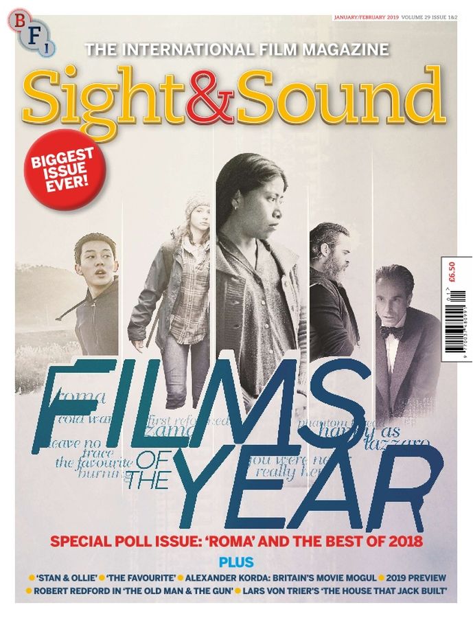 SIGHT AND SOUND magazine cover  January/February 2019