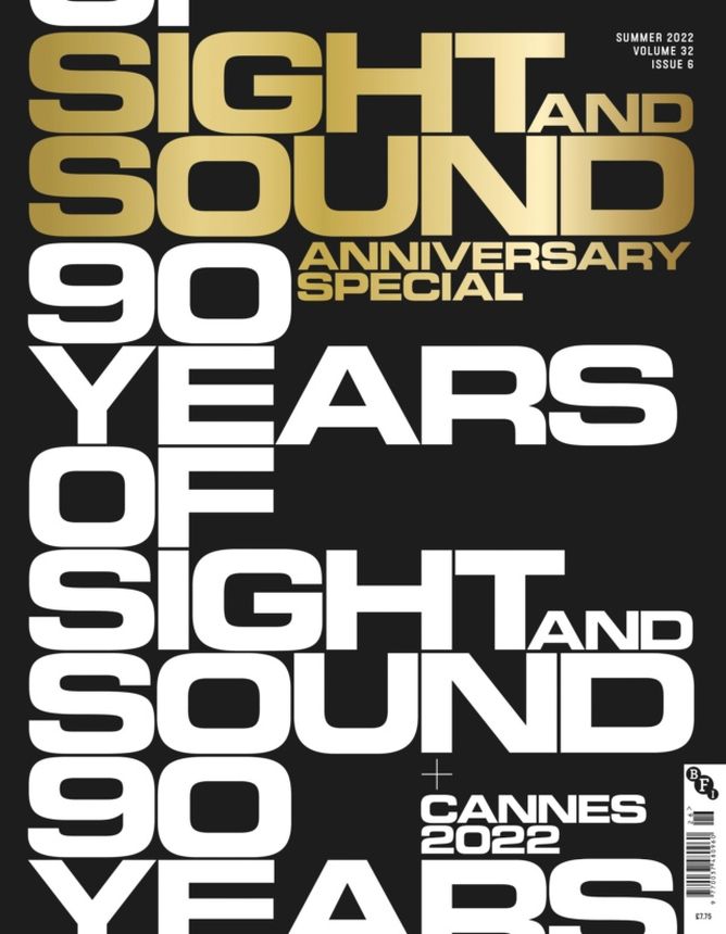 SIGHT AND SOUND magazine side cover Summer 2022