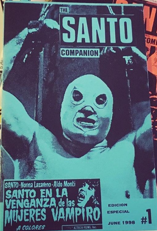 SANTO SCENE magazine side cover Issue 1  June 1998