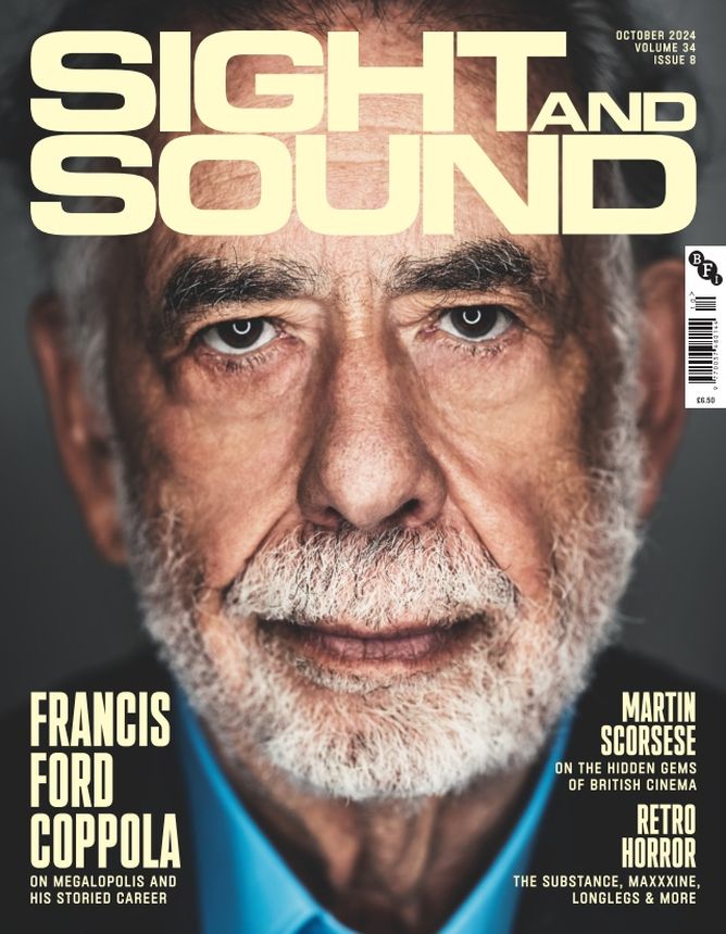 SIGHT AND SOUND magazine side cover  Vol 34 No 8  October 2024