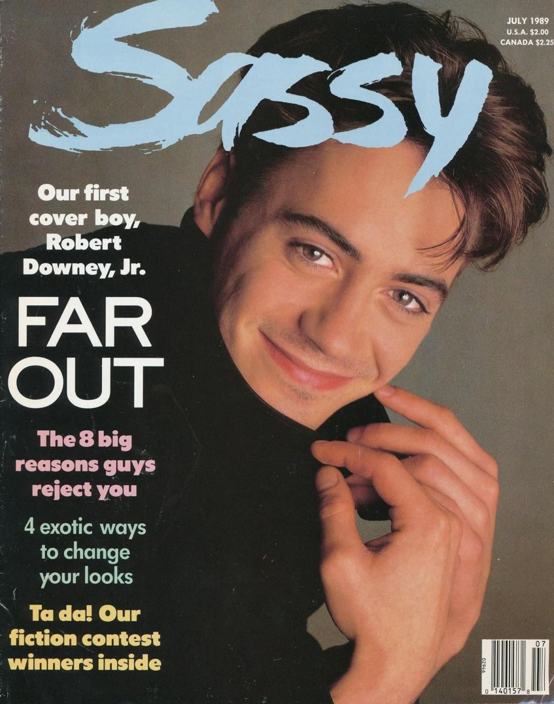 SASSY magazine cover  July 1989