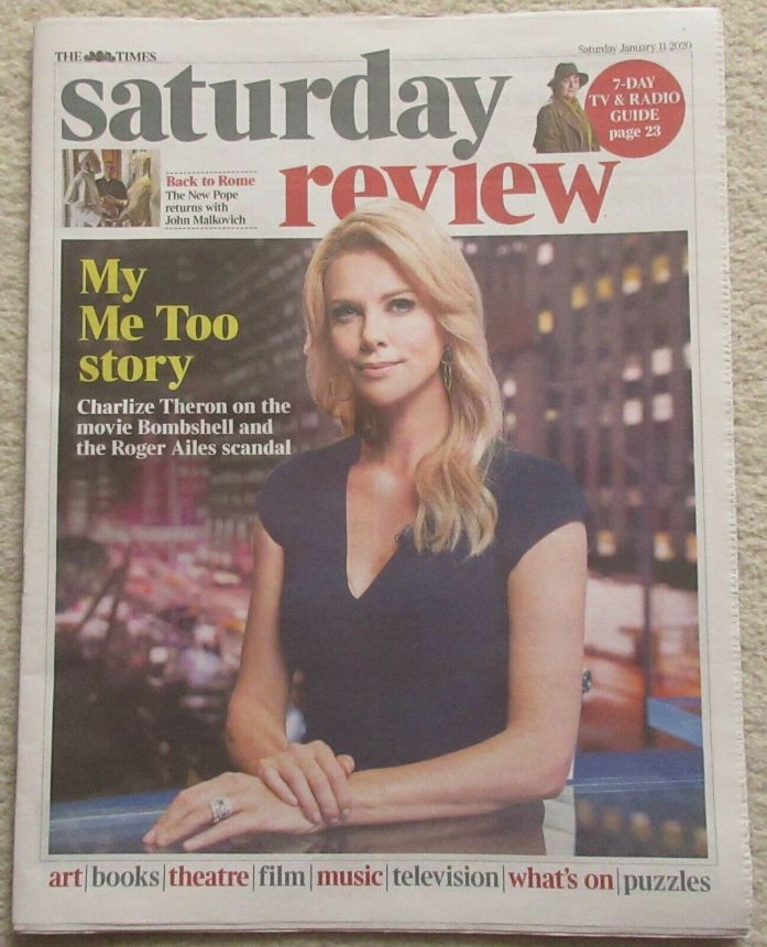 TIMES SATURDAY REVIEW magazine side cover 11 January 2020