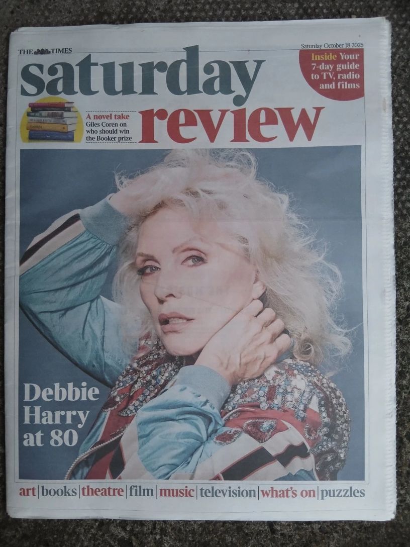 TIMES SATURDAY REVIEW magazine side cover 18 October 2025