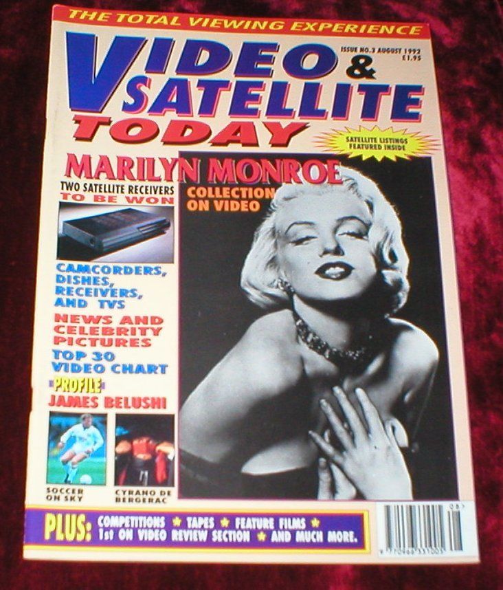 SATELLITE AND VIDEO TODAY magazine cover Issue 3 August 1992