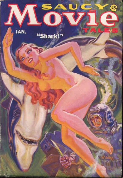 SAUCY MOVIE TALES magazine side cover  Vol 1 # 4 January 1936