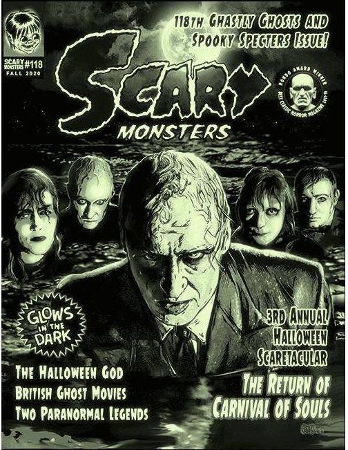 SCARY MONSTERS magazine side cover Issue 118  September 2020