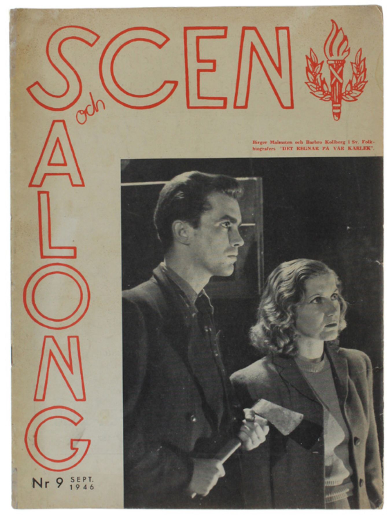 SCEN OCH SALONG magazine side cover Issue 9  September 1946