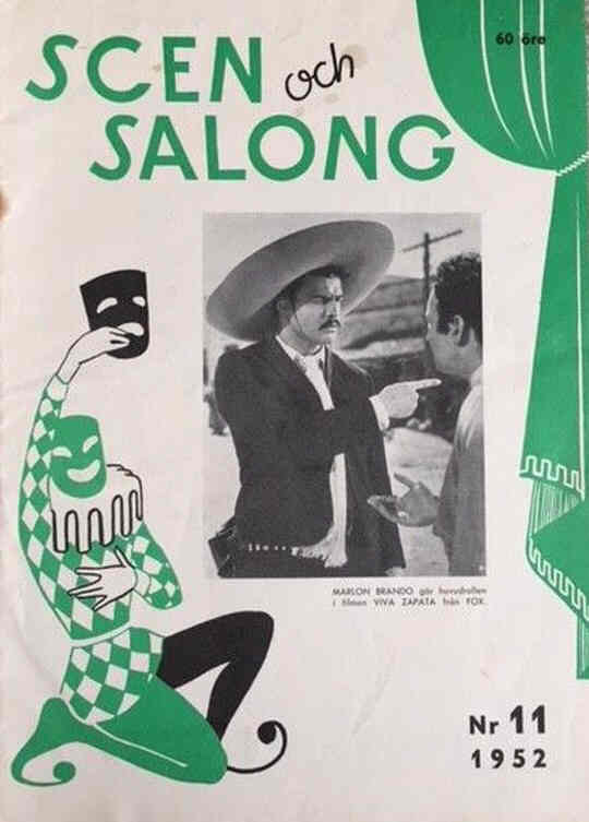 SCEN OCH SALONG magazine side cover Issue 11   1952