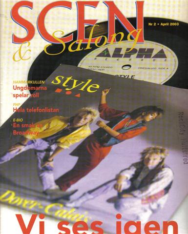 SCEN OCH SALONG magazine side cover Issue 2 April 2003