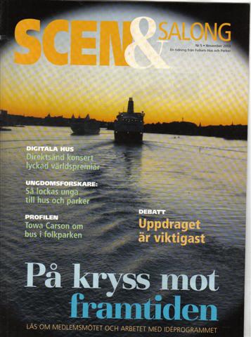 SCEN OCH SALONG magazine side cover Issue 5 November 2003