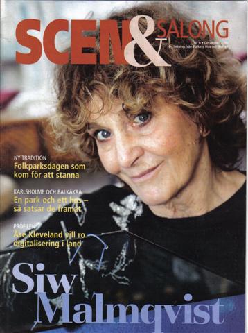 SCEN OCH SALONG magazine side cover Issue 6  2005