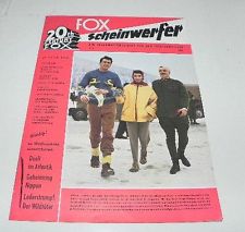 20TH CENTURY FOX SCHEINWERFER magazine cover  1960