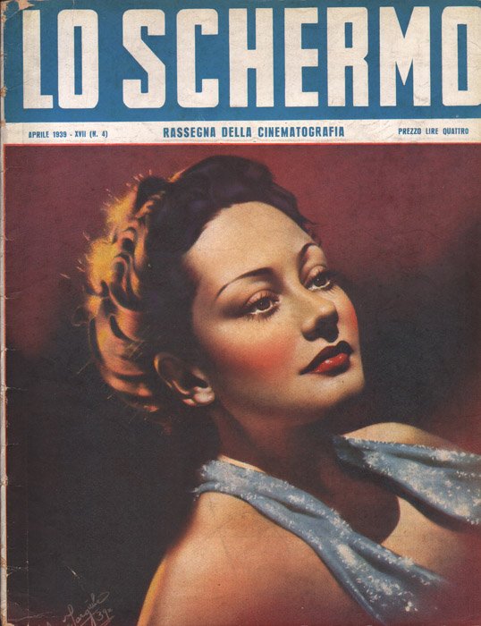 SCHERMO | LO magazine side cover Issue 4 April 1939