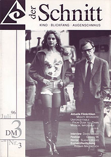 SCHNITT magazine cover Issue 3 July/August/September 1996