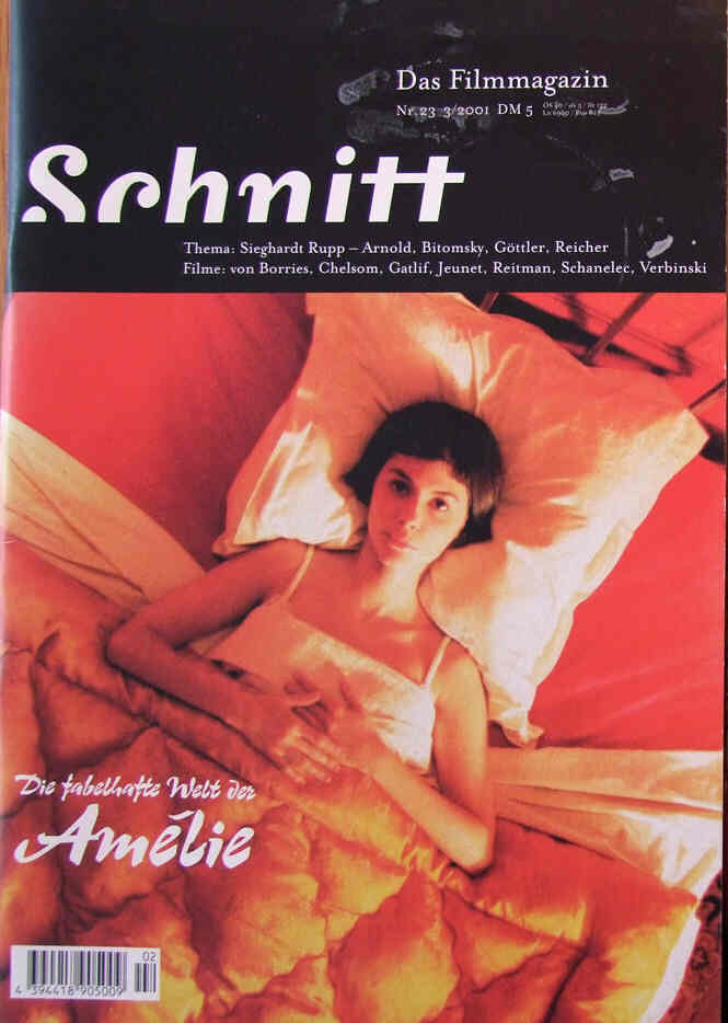 SCHNITT magazine cover Issue 23 July/August/September 2001