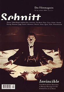 SCHNITT magazine cover Issue 24 October/November/December 2001