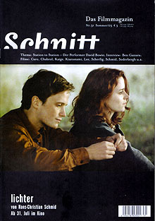 SCHNITT magazine cover Issue 31 July/August/September 2003