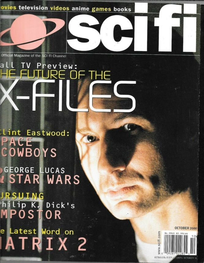 SCI FI magazine side cover October 2000