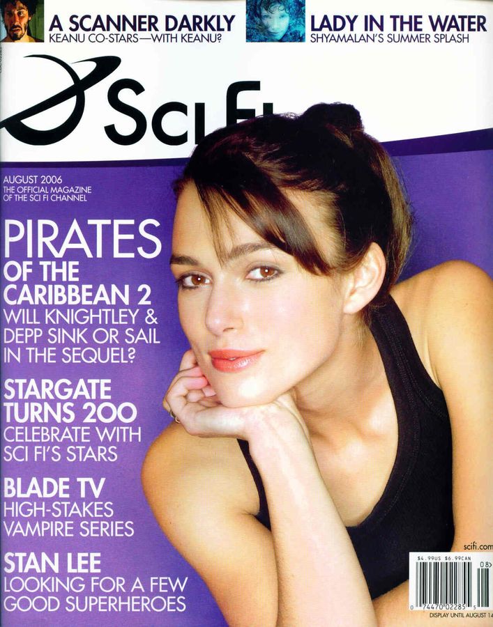 SCI FI magazine side cover  Vol 12 # 4 August 2006