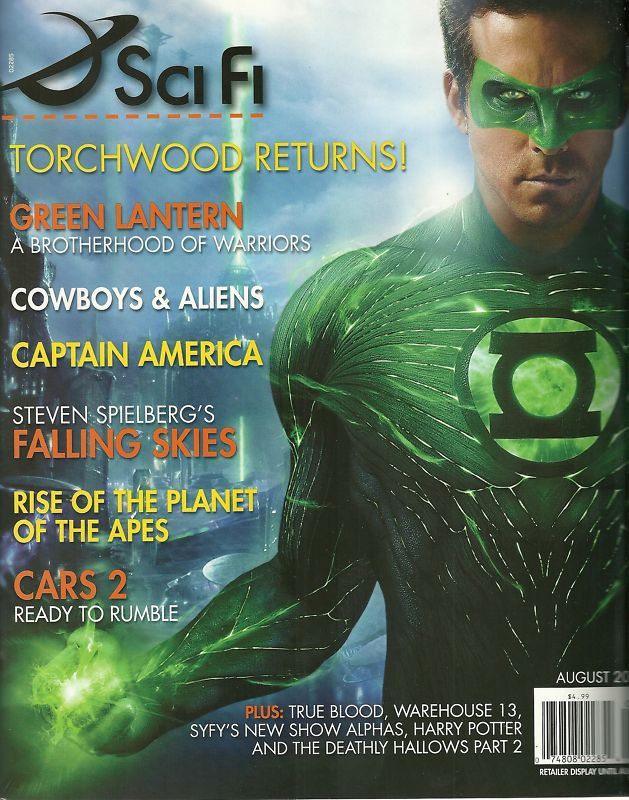 SCI FI magazine side cover  Vol 17 # 4 August 2011