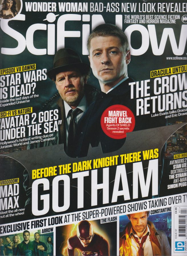 SciFiNow magazine side cover Issue 97 September 2014