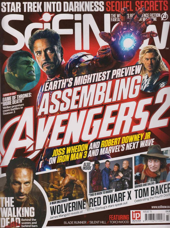 SciFiNow magazine side cover Issue 73  