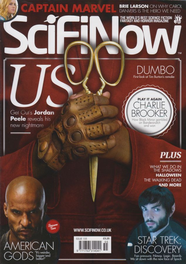 SciFiNow magazine side cover Issue 155  February 2019