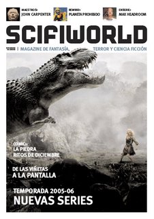 SCIFIWORLD magazine cover Issue 1 November 2005