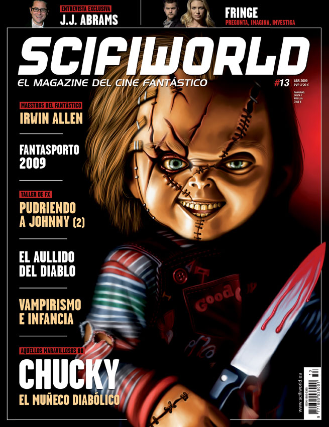 SCIFIWORLD magazine cover Issue 13 April 2009