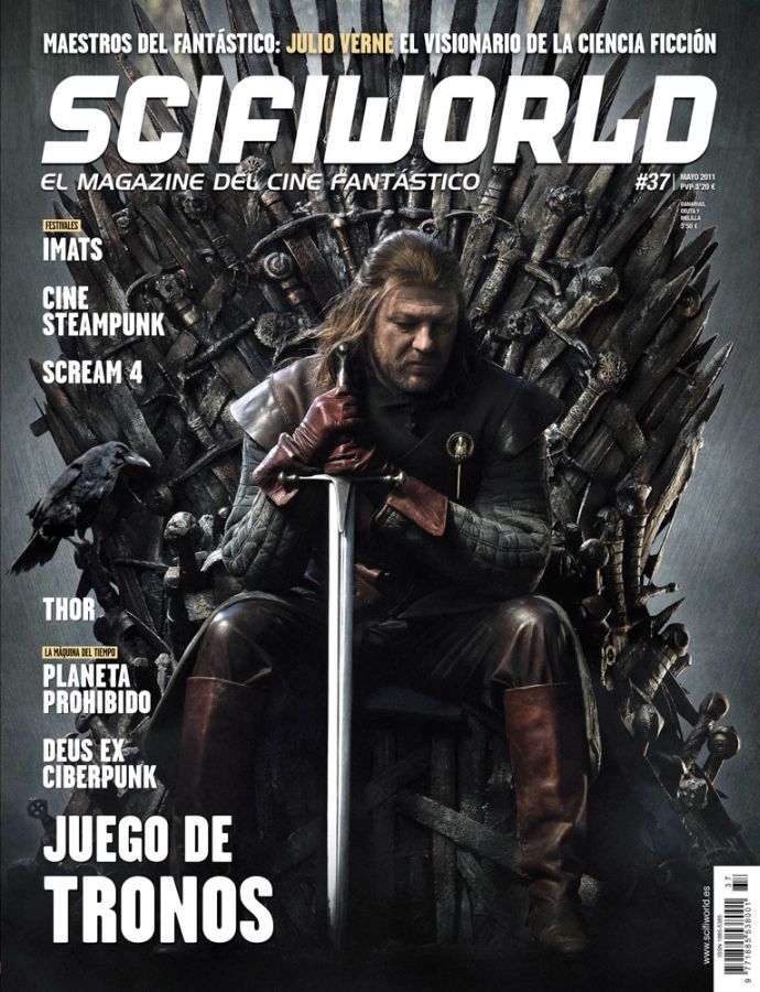 SCIFIWORLD magazine cover Issue 37 April 2011