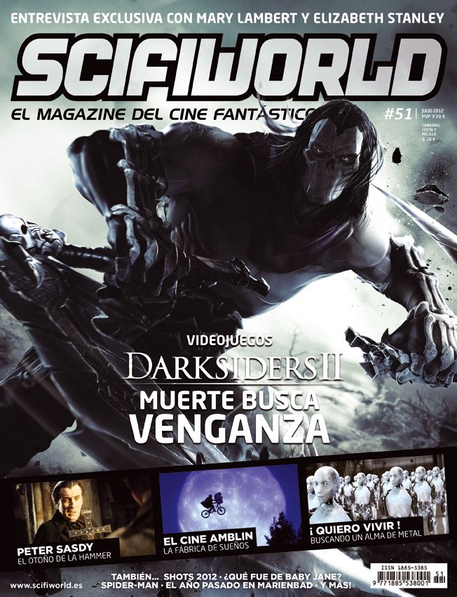 SCIFIWORLD magazine cover Issue 51 July 2012