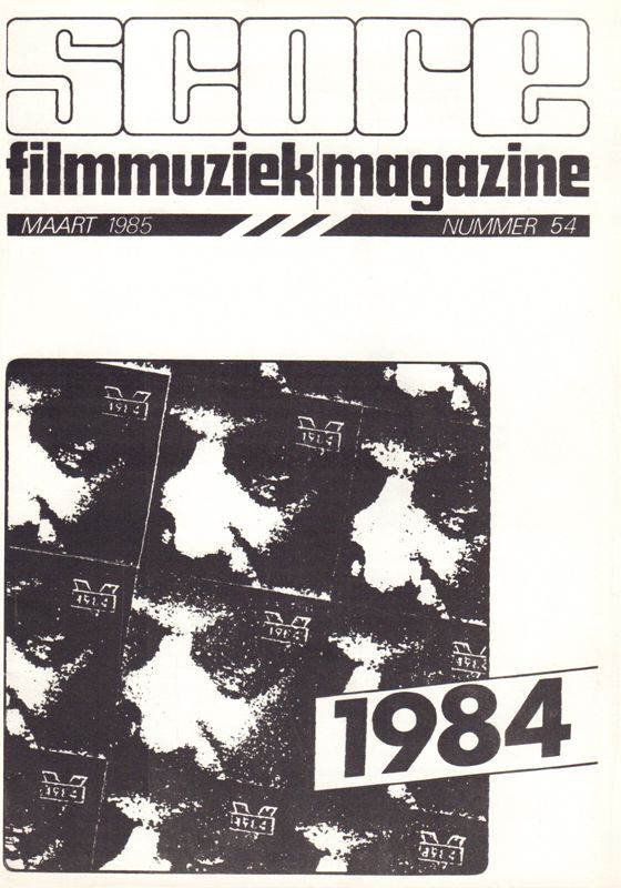 SCORE (NL) magazine side cover Issue 54  March 1985