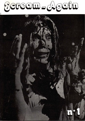 SCREAM AGAIN magazine side cover Issue 1  